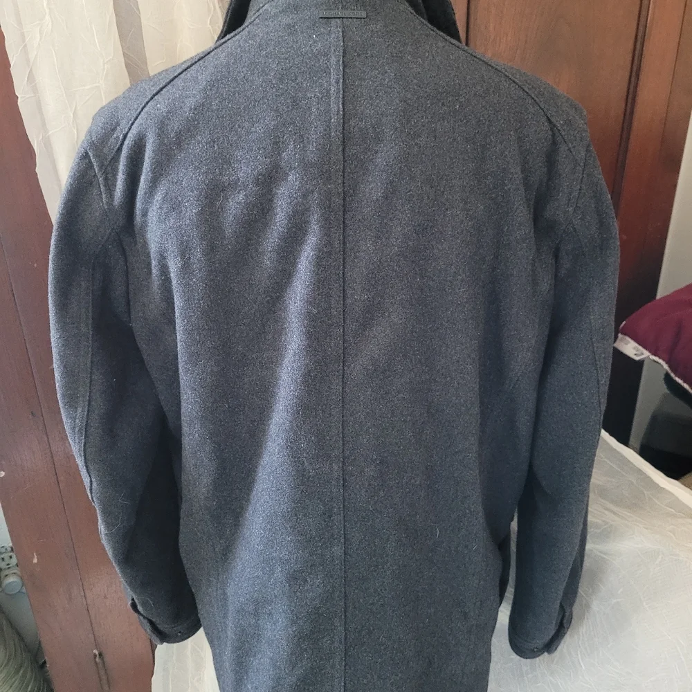 Michael Kors Wool Farm Coat Sz M - Picture 9 of 12